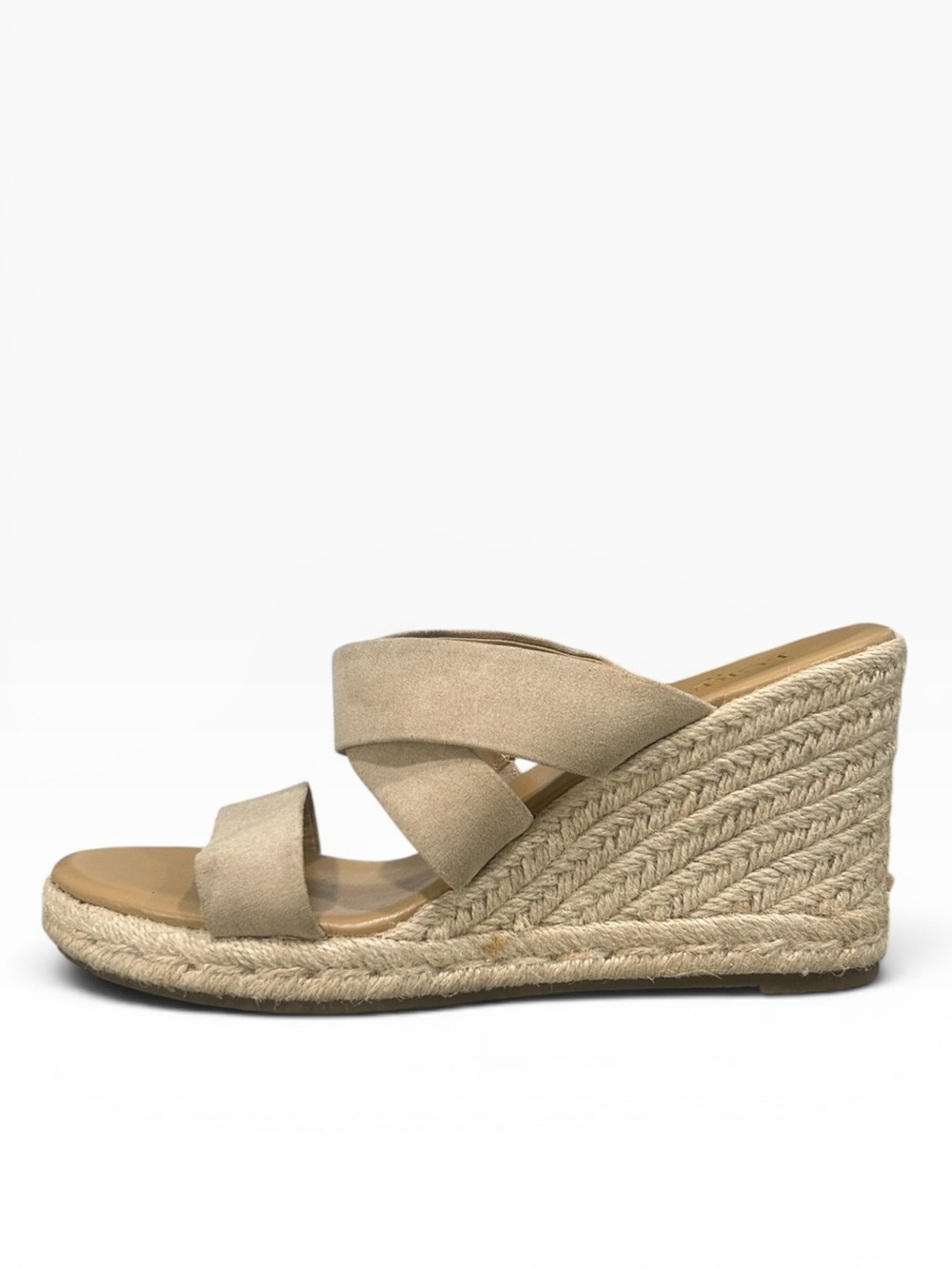 J. Crew Wide-strap Espadrille Mule Wedge Sandals Women’s Size 8 - Picture 3 of 10